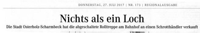 Osterholzer Kreisblatt, 27.7.2017